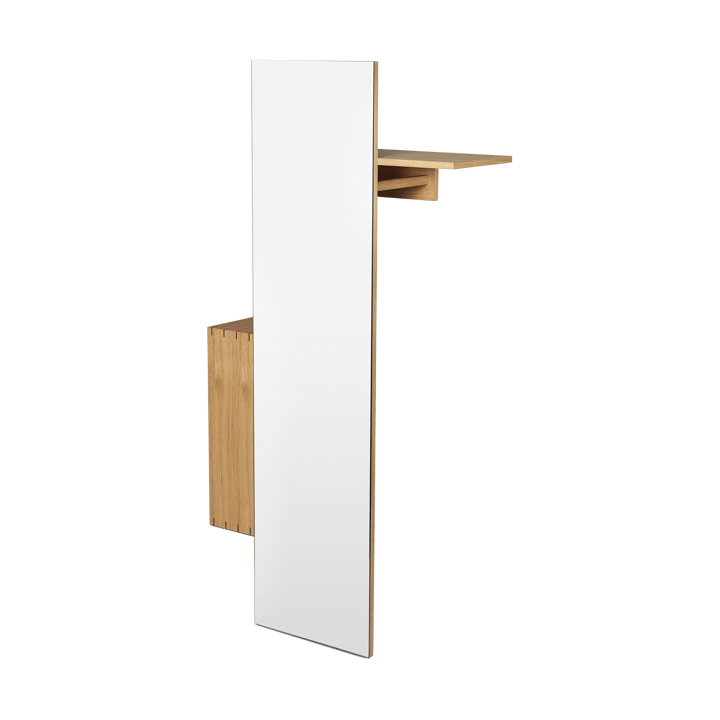 Bon hallway cabinet coat rack with mirror - Oiled Oak - ferm LIVING