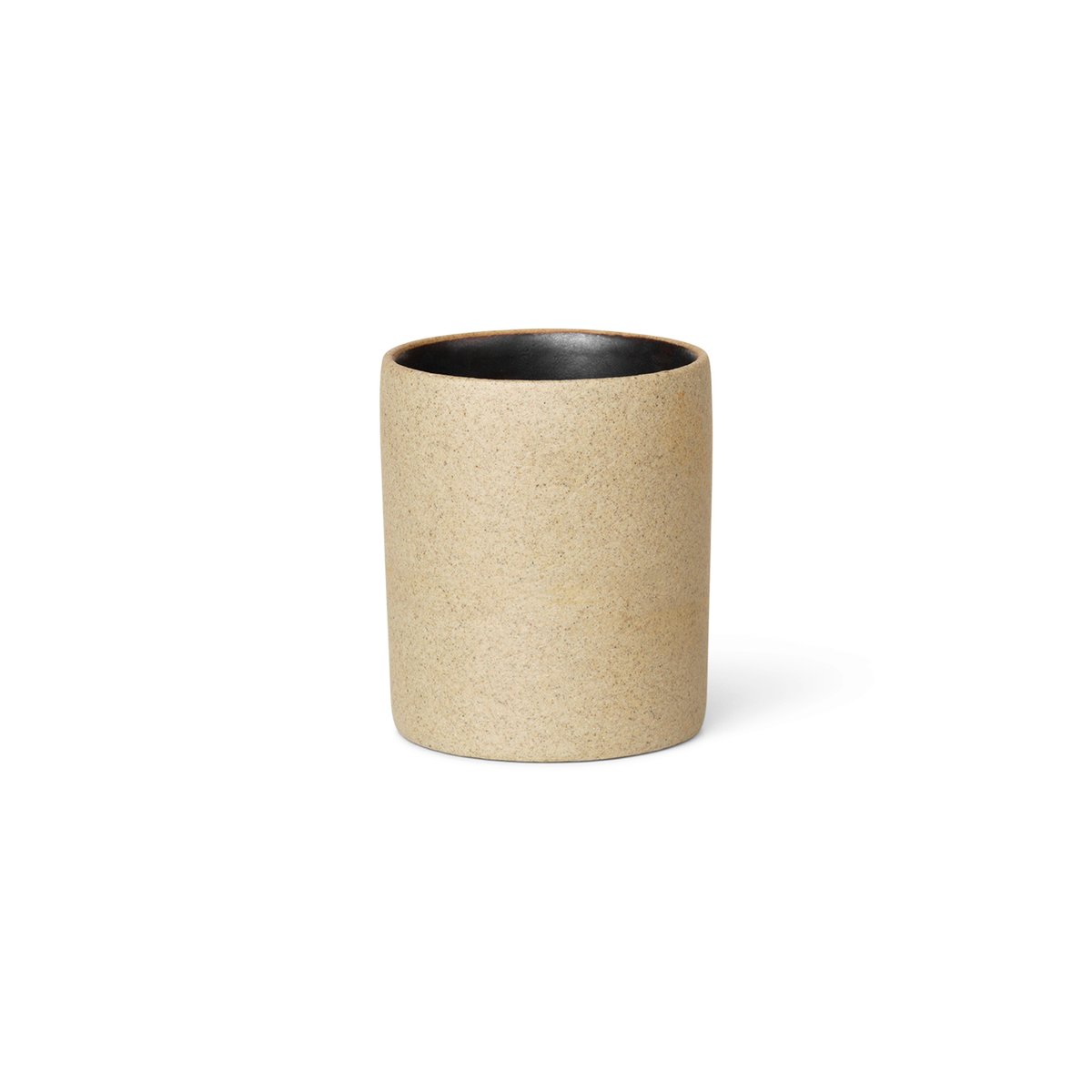 Ferm Living Bon storage jar small beige-black | Scandinavian Design | Boxes & jars | Beige
