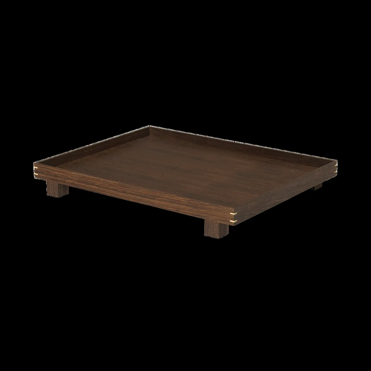 Ferm Living Bon wooden tray large Smoked oak