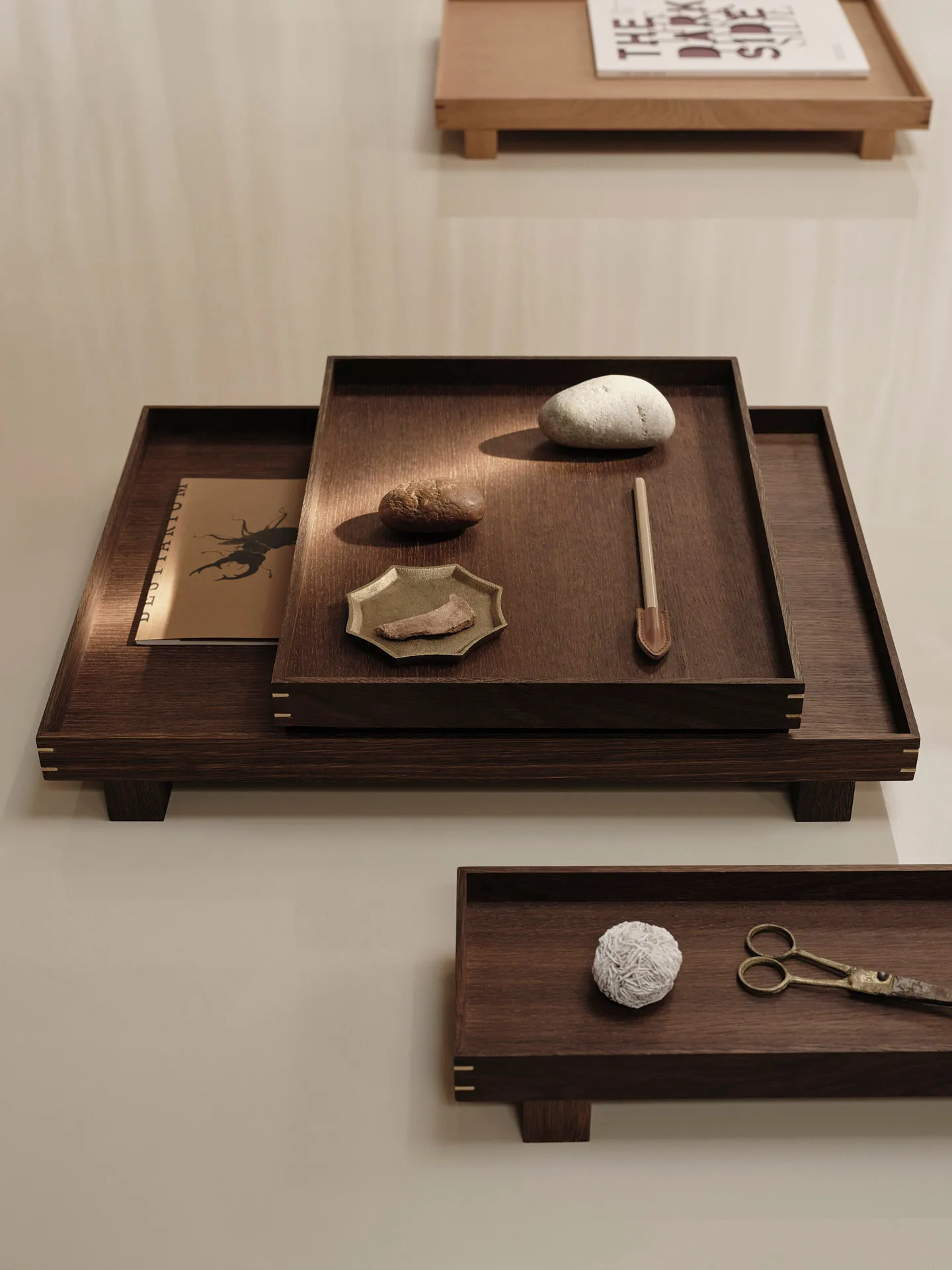 Bon wooden tray large, Smoked oak Ferm Living