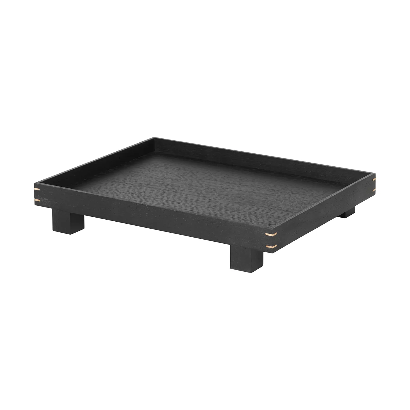 Bon wooden tray small, black-stained oak Ferm Living
