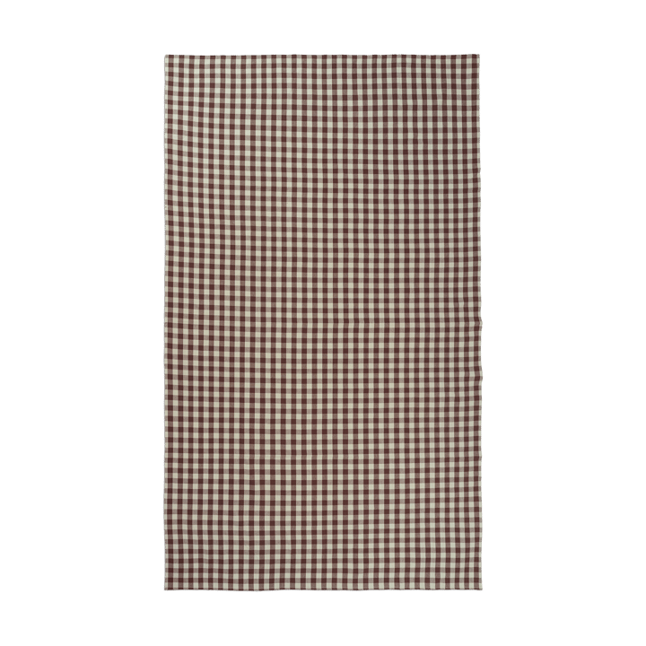 Bothy check table cloth 150x240 cm - Cinnamon-grey green - ferm LIVING