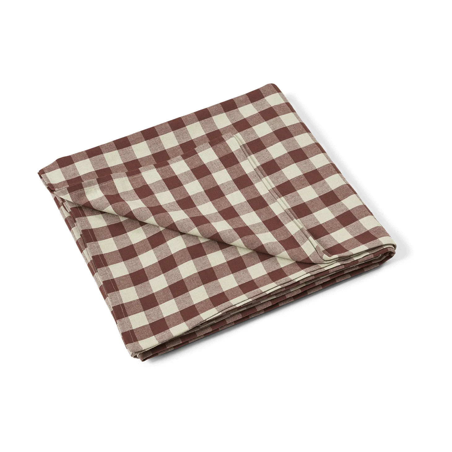 Bothy check table cloth 150x240 cm, Cinnamon-grey green Ferm Living