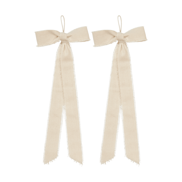 Bow decorative hanger small 15x40 cm 2-pack - Natural - Ferm Living