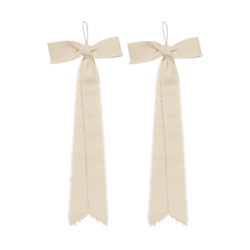 Bow decorative hanger small 15x40 cm 2-pack - Natural - Ferm Living