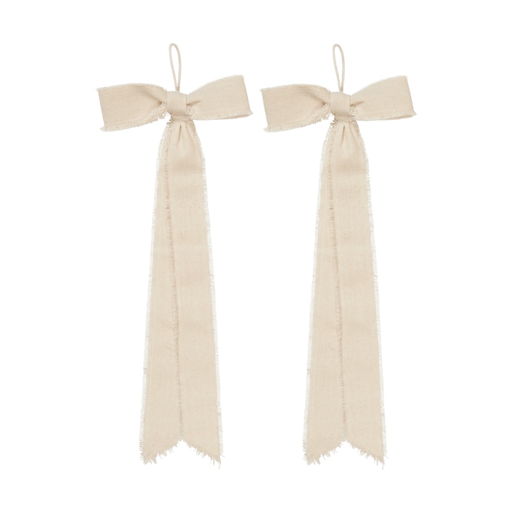 Bow decorative hanger small 15x40 cm 2-pack, Natural Ferm Living