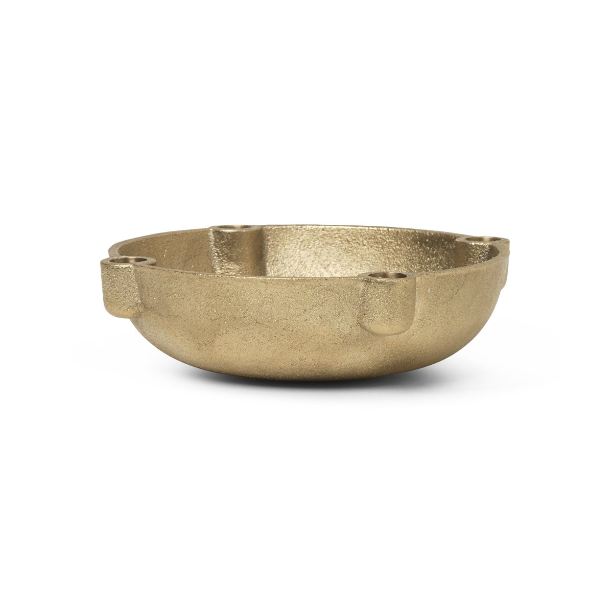 Ferm Living Bowl advent candle brass brass | Scandinavian Design | Gold-coloured