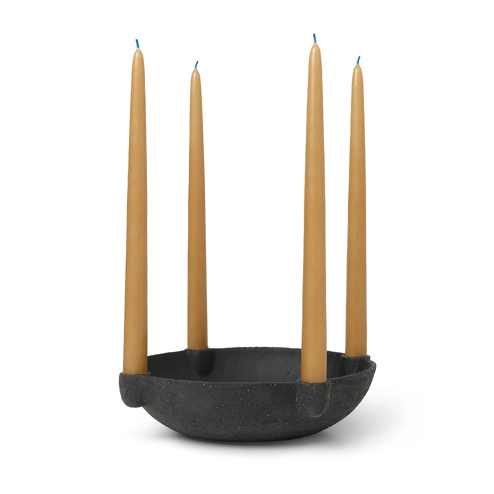 Bowl advent candle ceramic large Ø27 cm, Dark grey Ferm Living