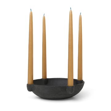 Bowl advent candle ceramic large Ø27 cm - Dark grey - ferm LIVING