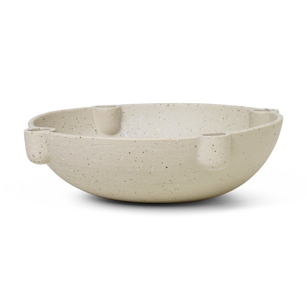 Ferm Living Bowl advent candle ceramic large o27 cm light grey