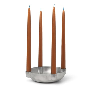 Bowl advent candle medium Ø20 cm - Aluminium - ferm LIVING