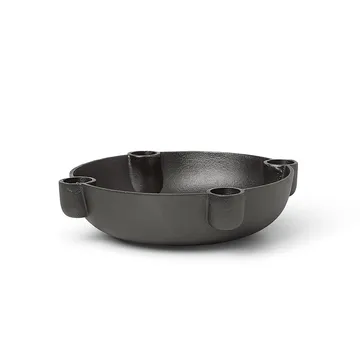 Bowl advent candle medium Ø20 cm - Blackened aluminum - Ferm Living