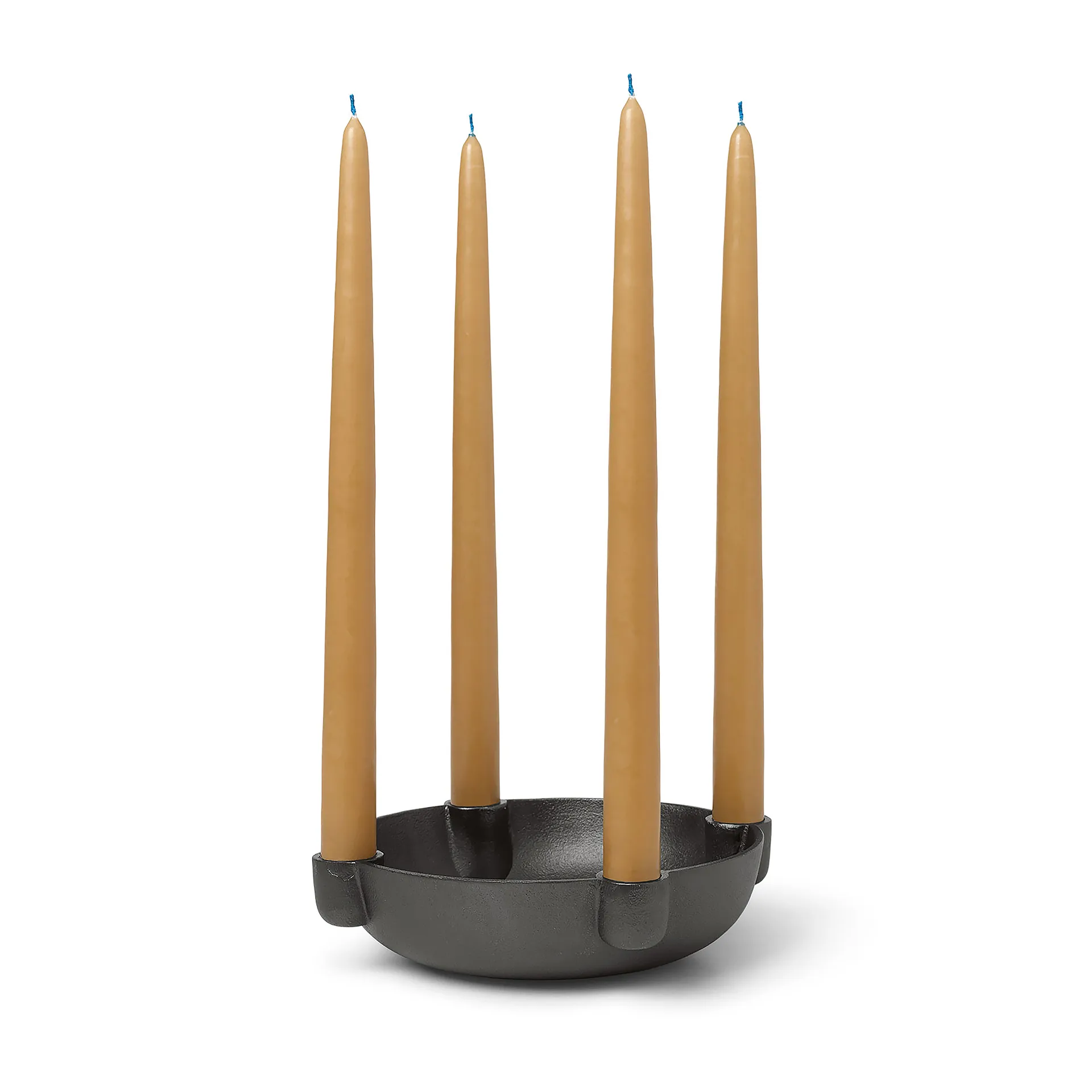 Bowl advent candle medium Ø20 cm, Blackened aluminum Ferm Living