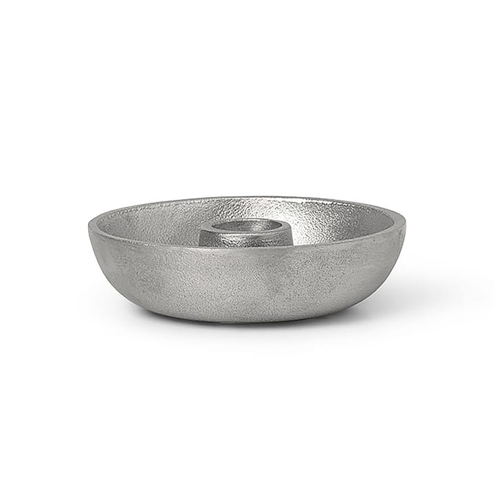 Bowl candle sticks Ø10 cm - Aluminium - Ferm LIVING