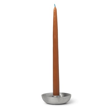 Bowl candle sticks Ø10 cm - Aluminium - ferm LIVING