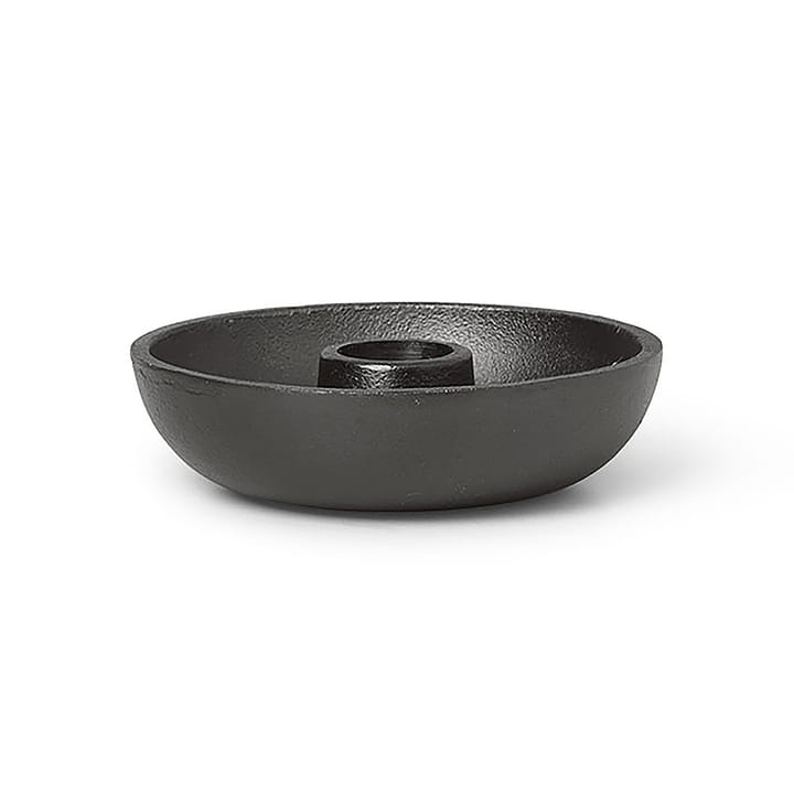 Bowl candle sticks Ø10 cm - Blackened aluminum - Ferm LIVING