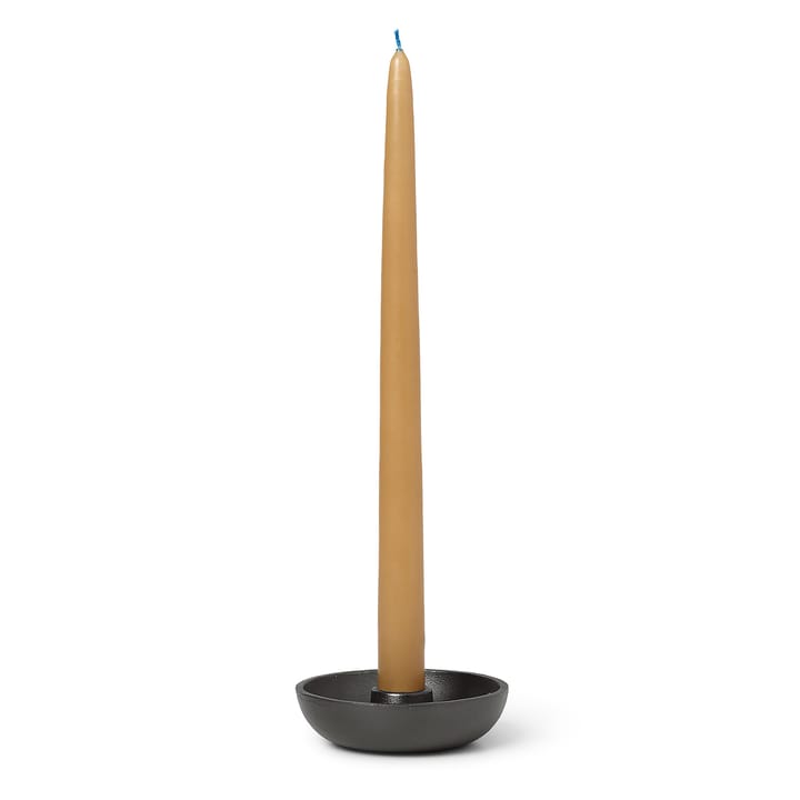 Bowl candle sticks Ø10 cm, Blackened aluminum Ferm Living