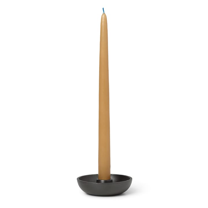 Bowl candle sticks Ø10 cm - Blackened aluminum - ferm LIVING