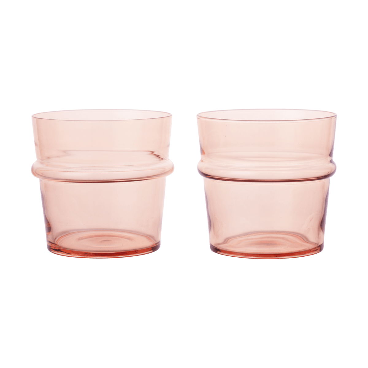 Ferm Living Boya drinking glass low 30 cl 2-pack Blush