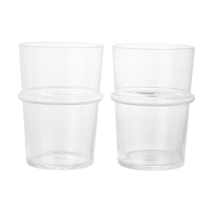 Boya drinking glass tall 45 cl 2-pack - Clear - Ferm Living