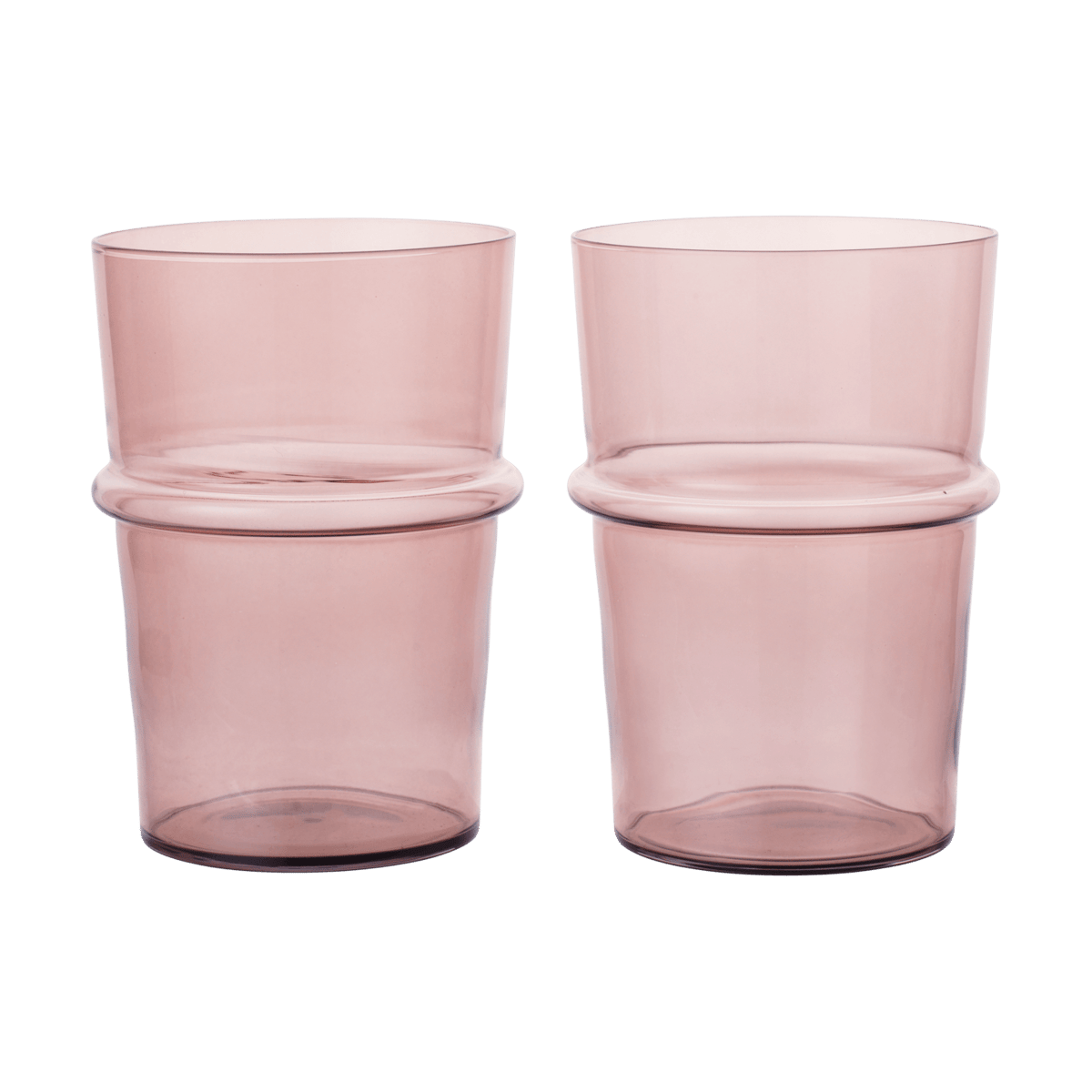 Ferm Living Boya drinking glass tall 45 cl 2-pack Mauve