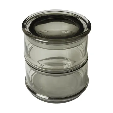 Boya stackable jars - 2 parts, smoked grey - Ferm Living