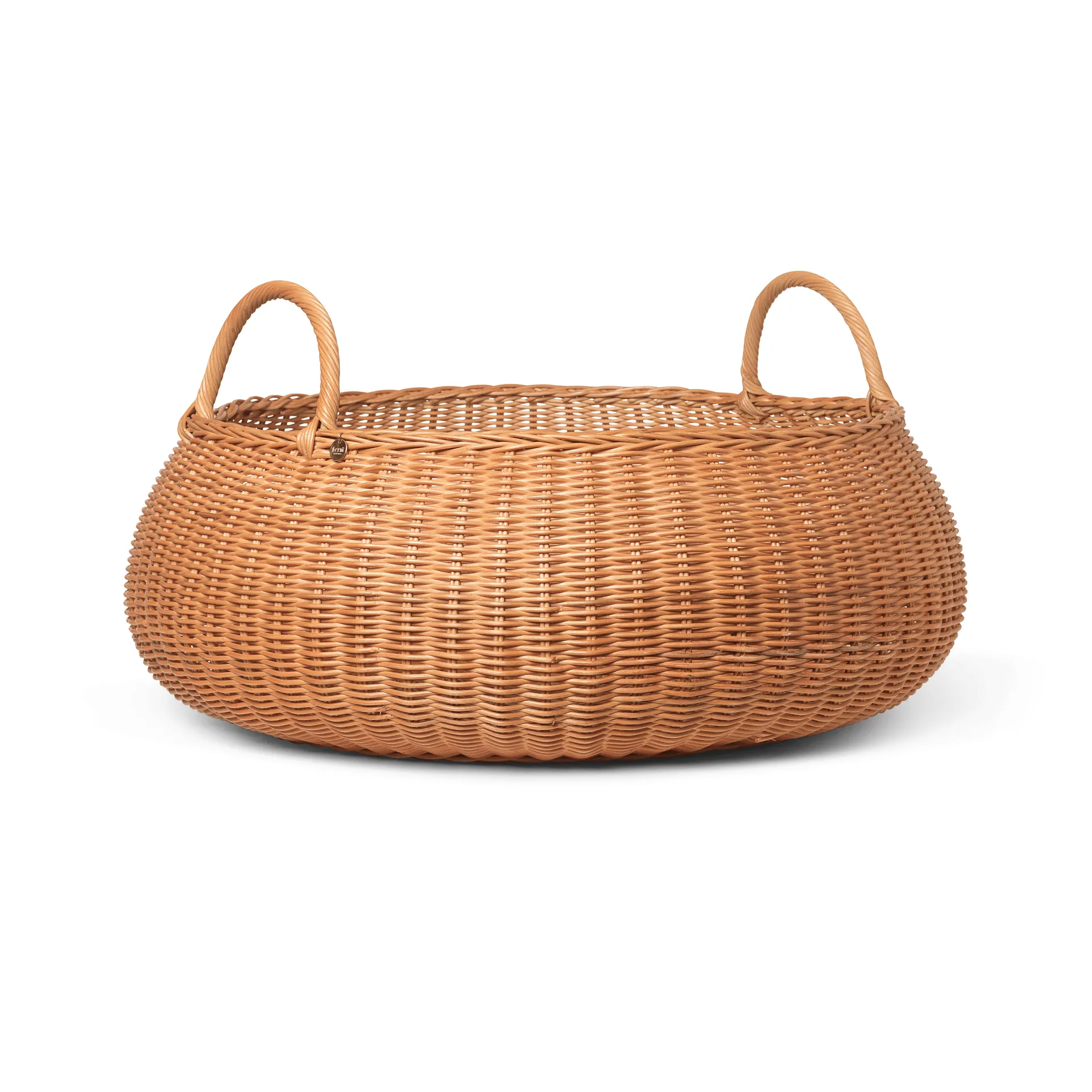 Braided basket - low, Natural Ferm Living