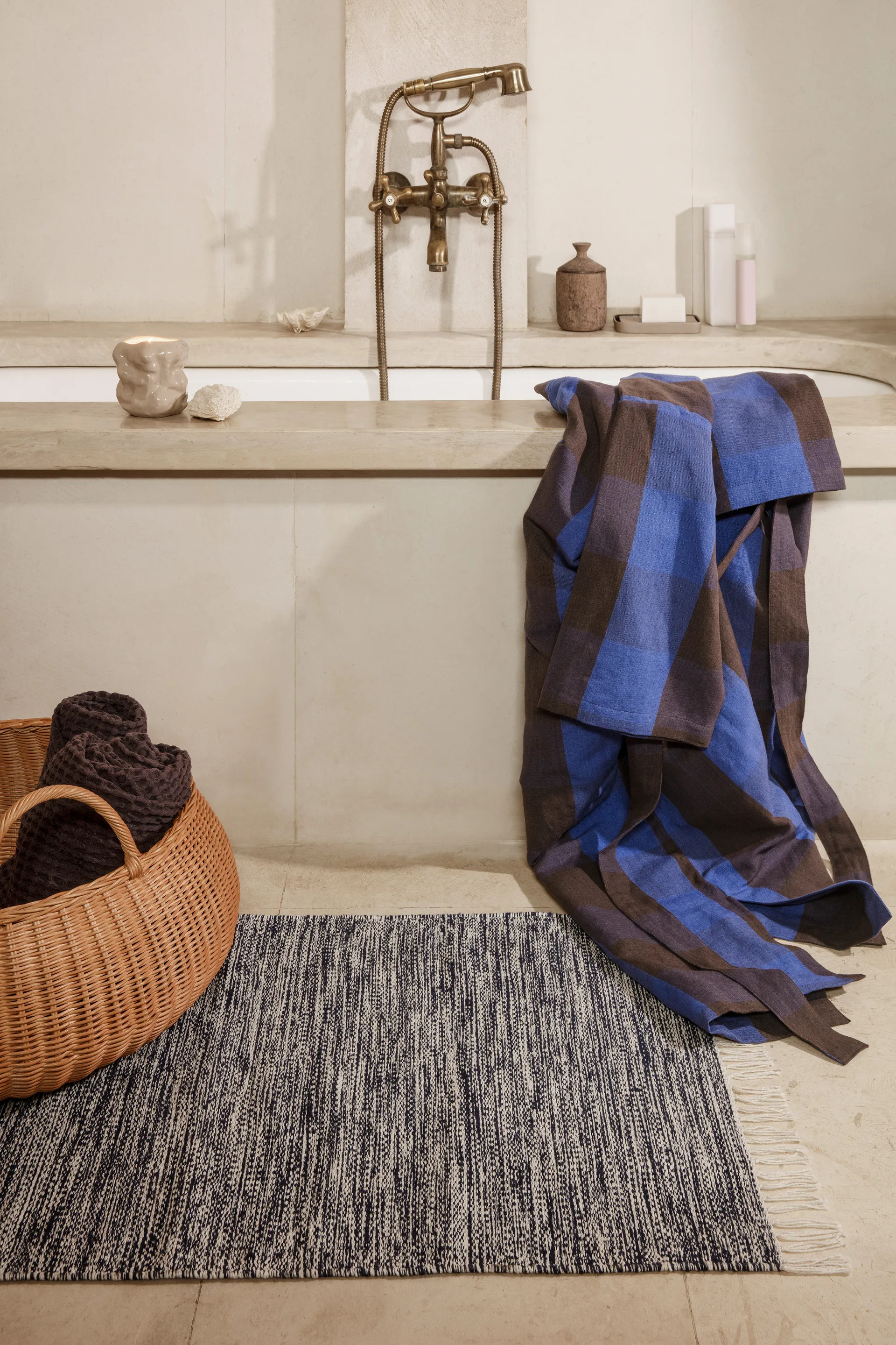 Braided basket - low, Natural Ferm Living