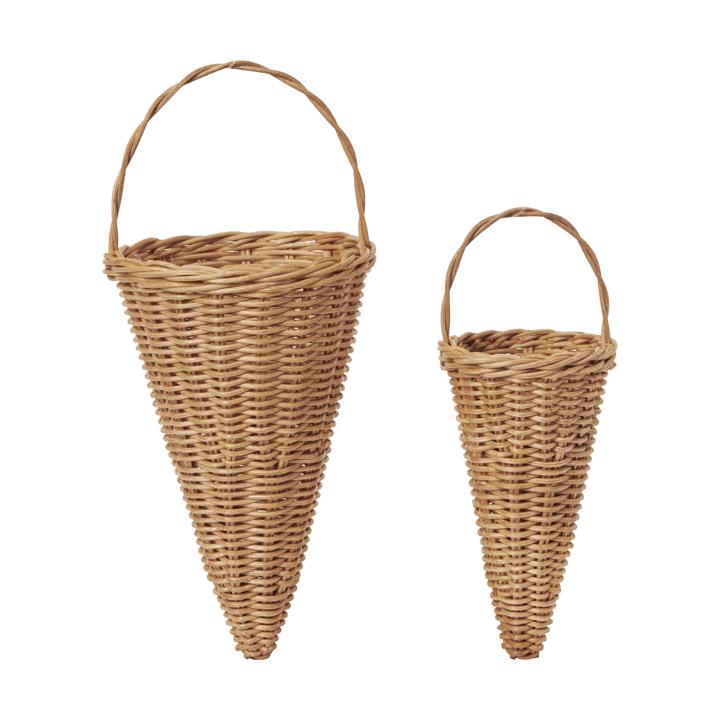 Braided cones Christmas ornament 18 cm - Natural - Ferm Living