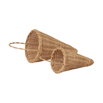 Braided cones Christmas ornament 18 cm - Natural - Ferm Living