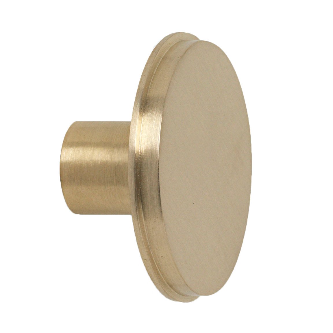Ferm Living Brass hook Large Ø4.8cm | Scandinavian Design | Clothes hooks & hangers | Gold-coloured