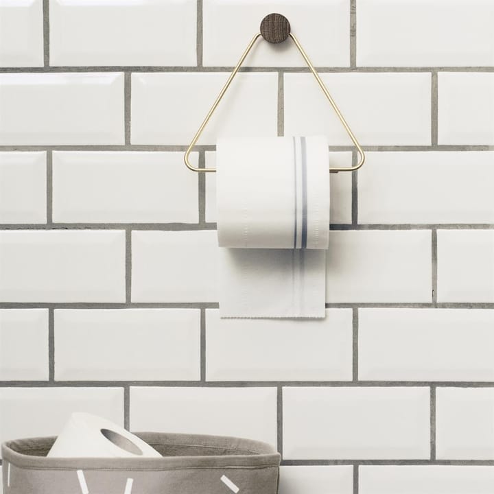 Brass toilet paper holder, 17.5x15 cm Ferm Living