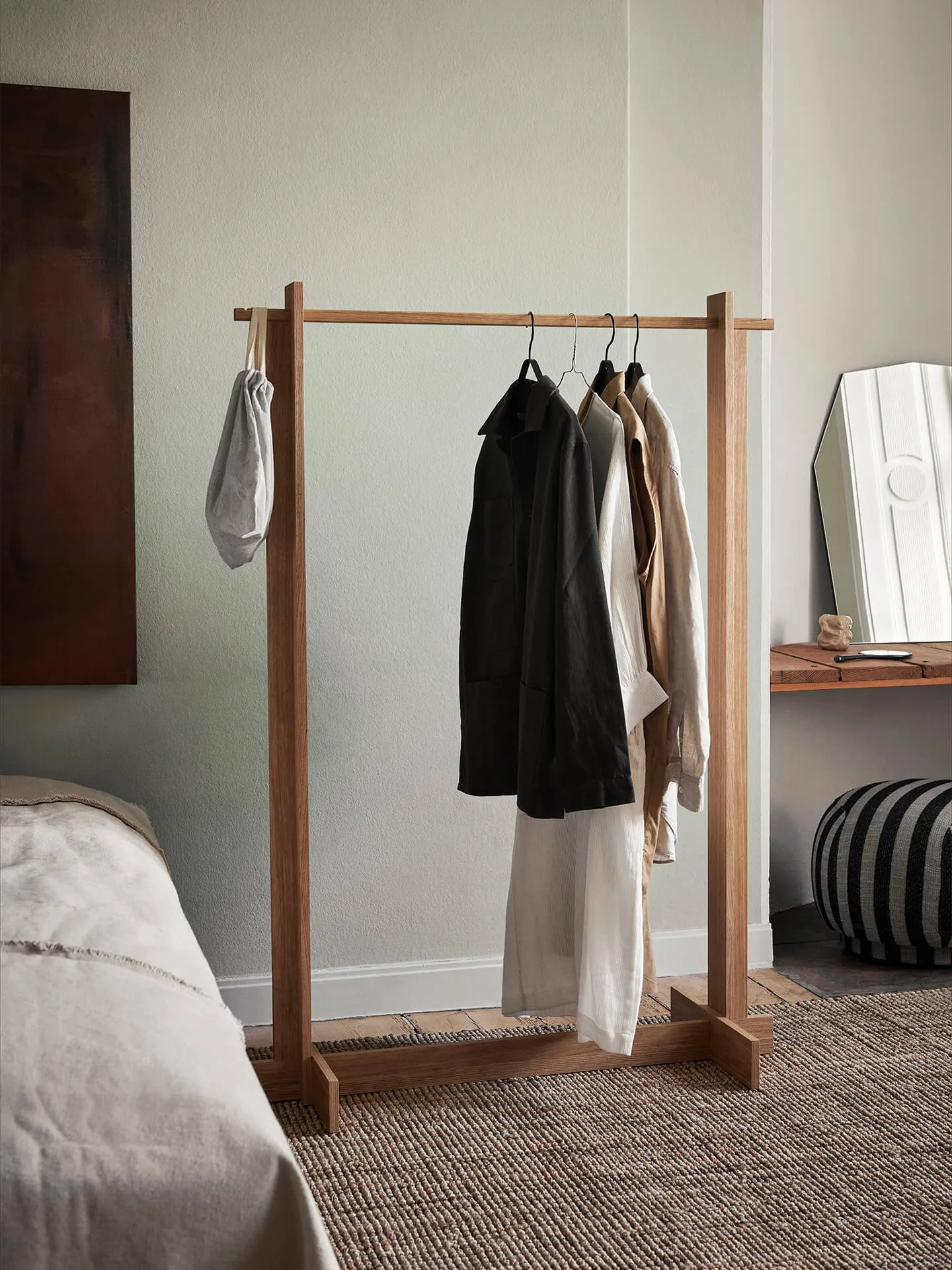 Bridge Clothes Rack clothes hanger, Oiled Oak Ferm Living