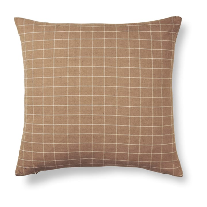 Brown cushion 50x50 cm - Check - Ferm LIVING