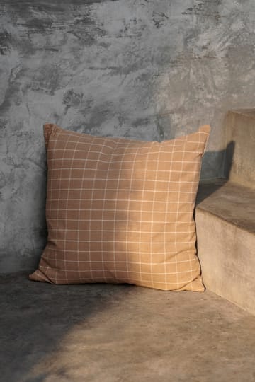 Brown cushion 50x50 cm - Check - ferm LIVING