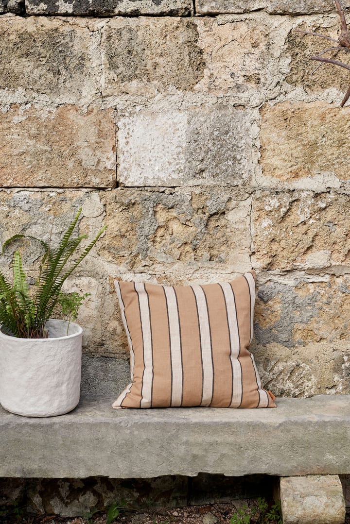Brown cushion 50x50 cm - Stripe - ferm LIVING