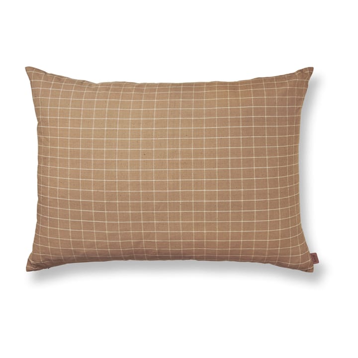 Brown cushion 60x80 cm, Check Ferm Living