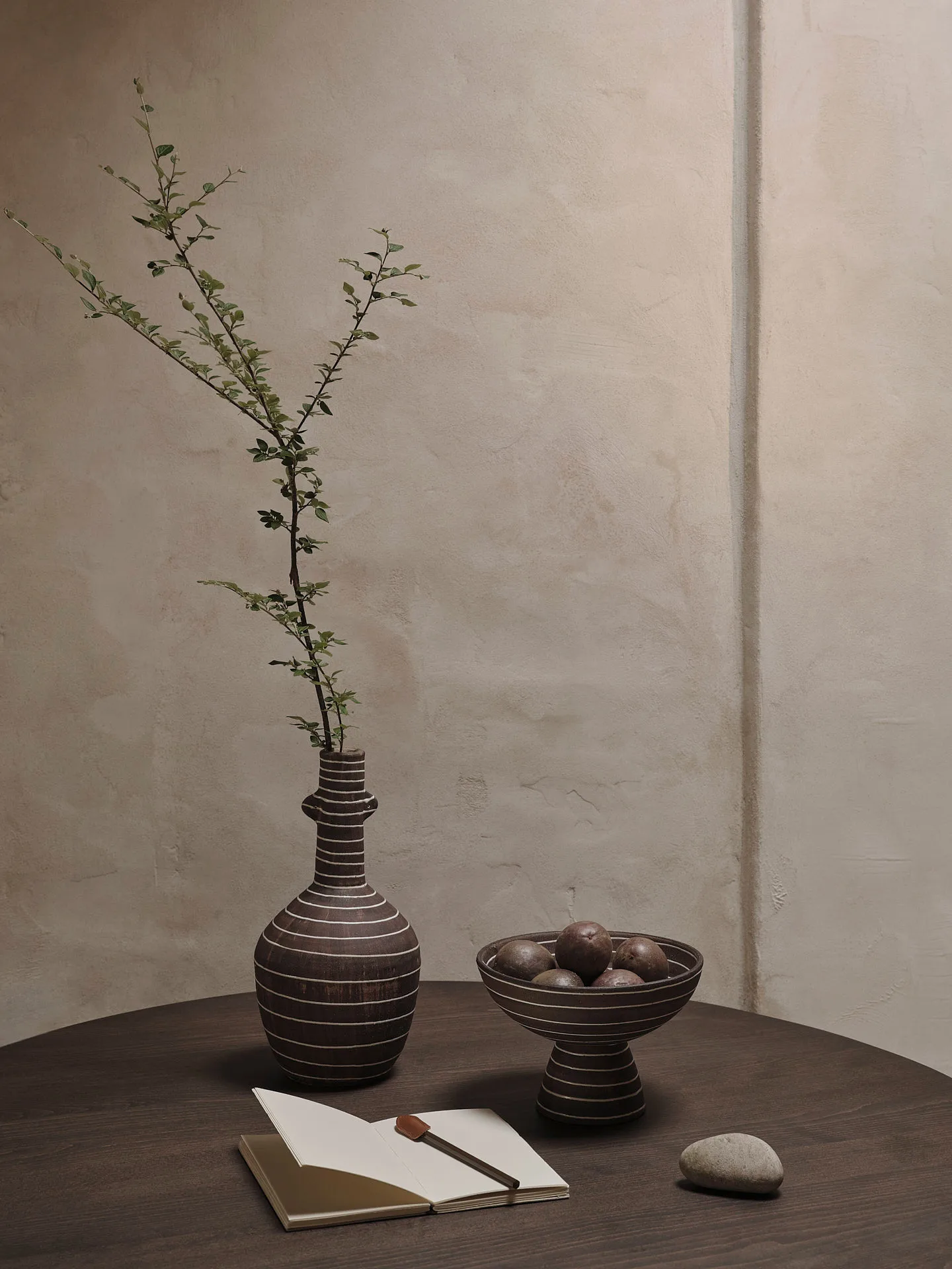 Brura bowl Ø21,5 cm, Coffee-white Ferm Living