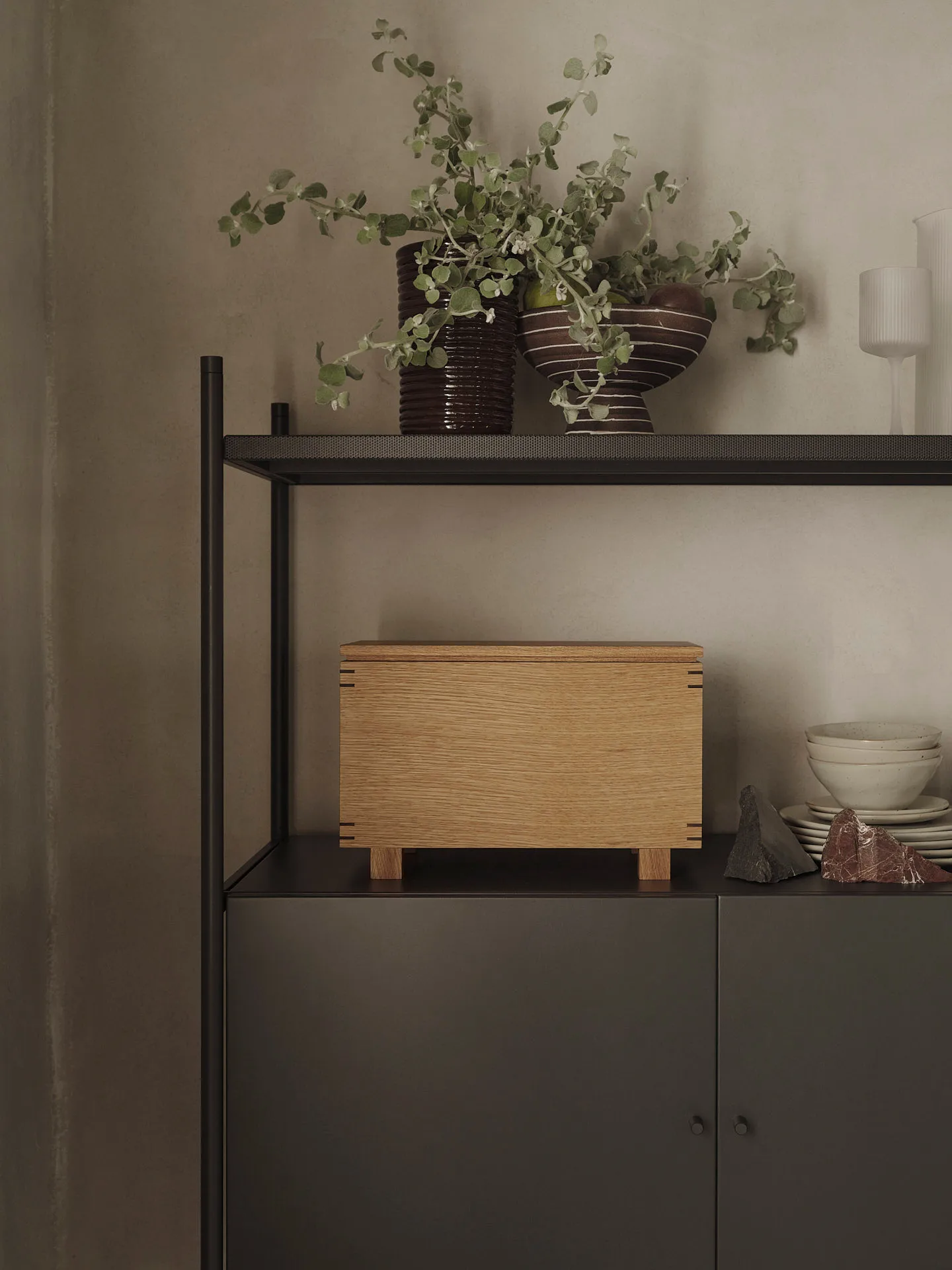 Brura bowl Ø21,5 cm, Coffee-white Ferm Living