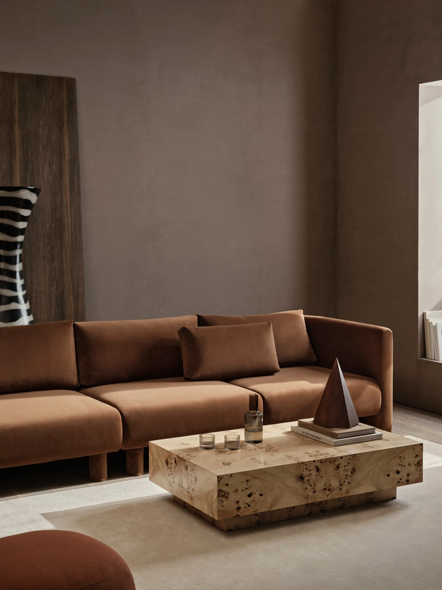 Burl coffee table 70x117x30 cm, Natural Ferm Living