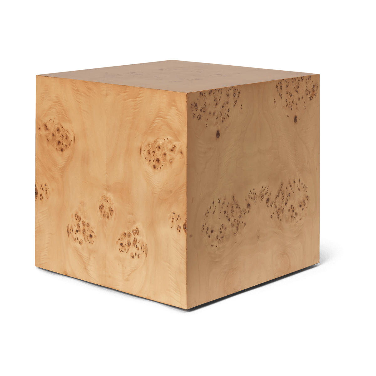 Ferm Living Burl Cube side table 40x40 cm Natural | Scandinavian Design | Side tables | Beige