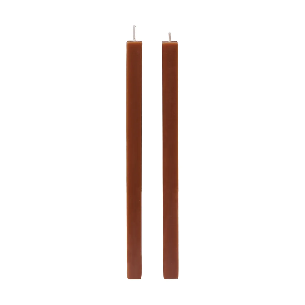 Ferm Living Burren taper candles 2-pack Bronze | Scandinavian Design | Candles | Brown