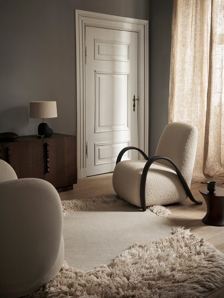 Buur lounge chair Nordic Bouclé, Off-white Ferm Living