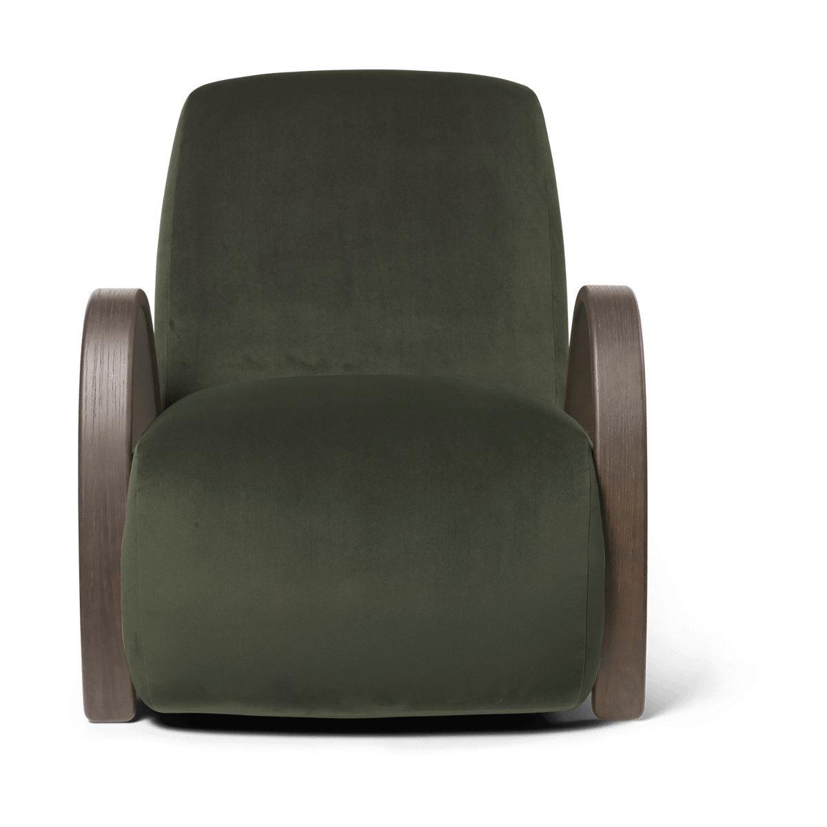 Ferm Living Buur lounge chair Rich Velvet Pine | Scandinavian Design | Armchairs & footstools | Green