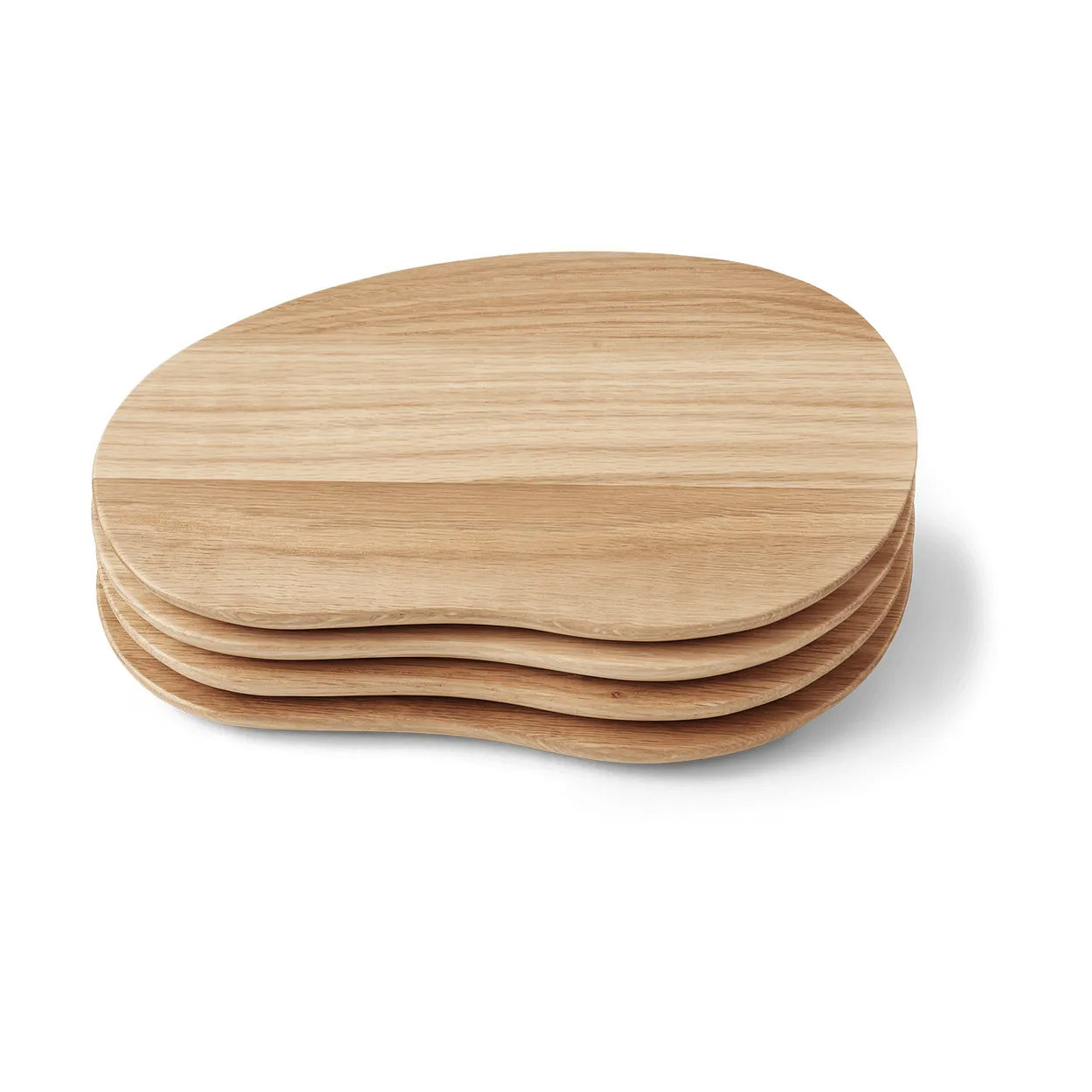 Ferm Living Cairn butter boards tray 4 pieces Oak | Scandinavian Design | Trays | Beige