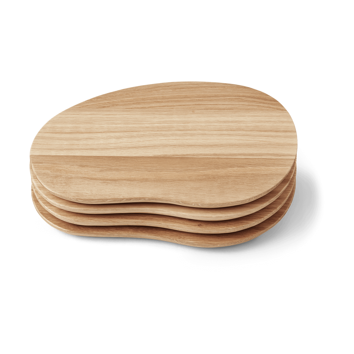 Ferm Living Cairn butter boards tray 4 pieces Oak | Scandinavian Design | Trays | Beige