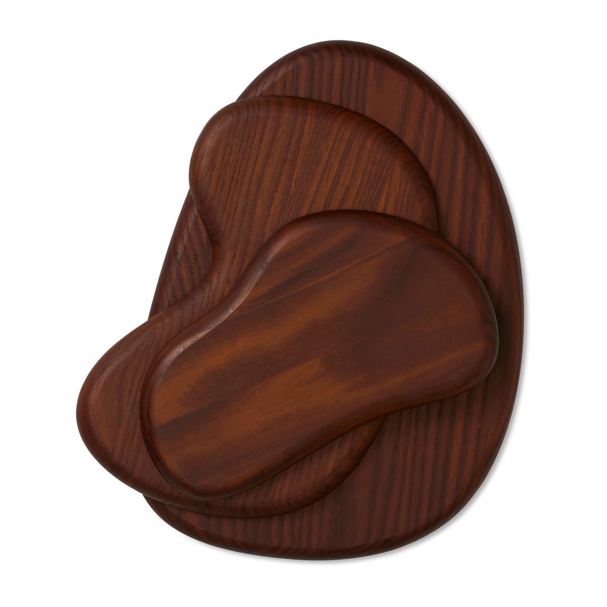 Ferm Living Cairn cutting board 3 pieces Dark Brown