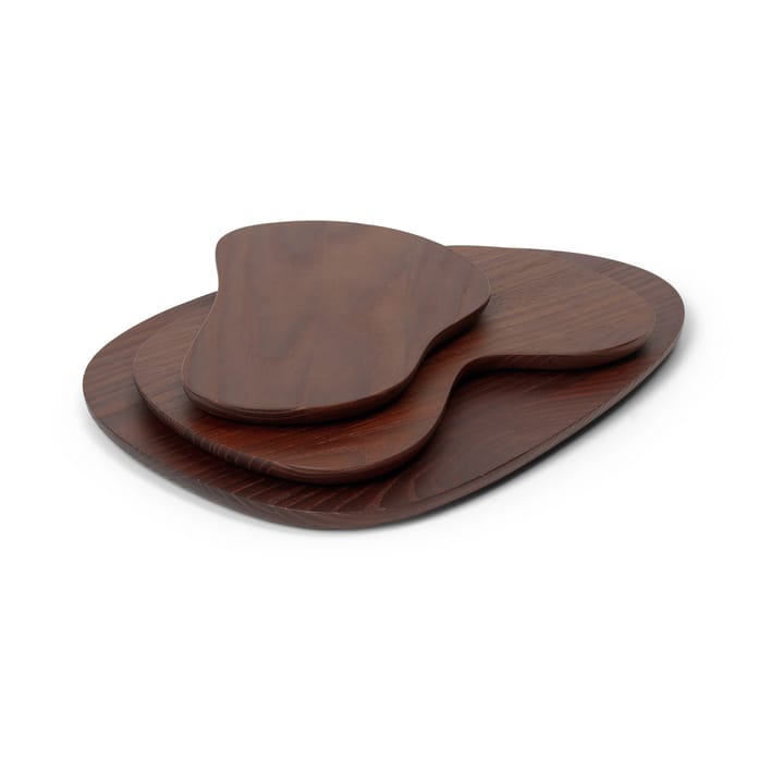 Cairn cutting board 3 pieces - Dark Brown - ferm LIVING