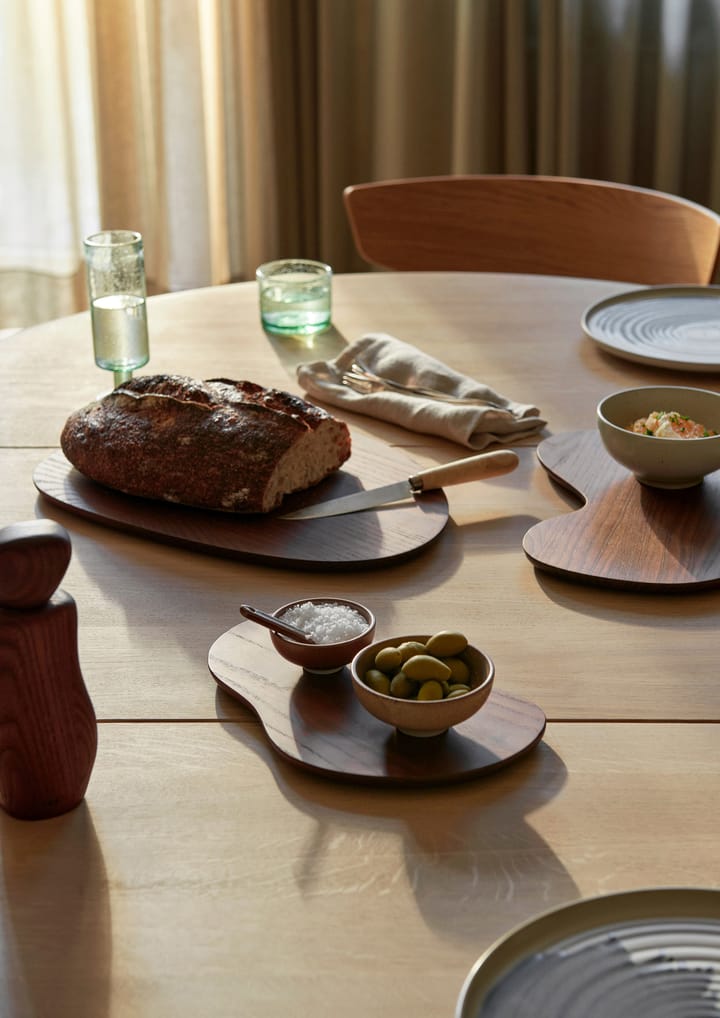 Cairn cutting board 3 pieces, Dark Brown Ferm Living