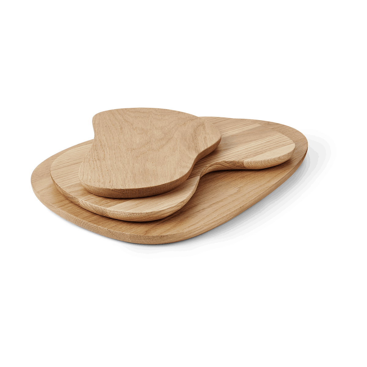 Ferm Living Cairn cutting board 3 pieces Oak | Scandinavian Design | Chopping boards | Beige